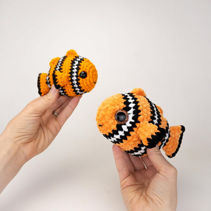TheresasCrochetShop Low Sew Coral the Clownfish Amigurumi Crochet Pattern PDF