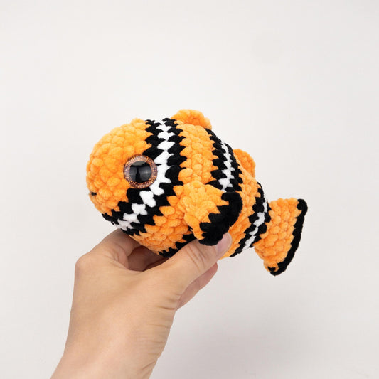 TheresasCrochetShop Low Sew Coral the Clownfish Amigurumi Crochet Pattern PDF