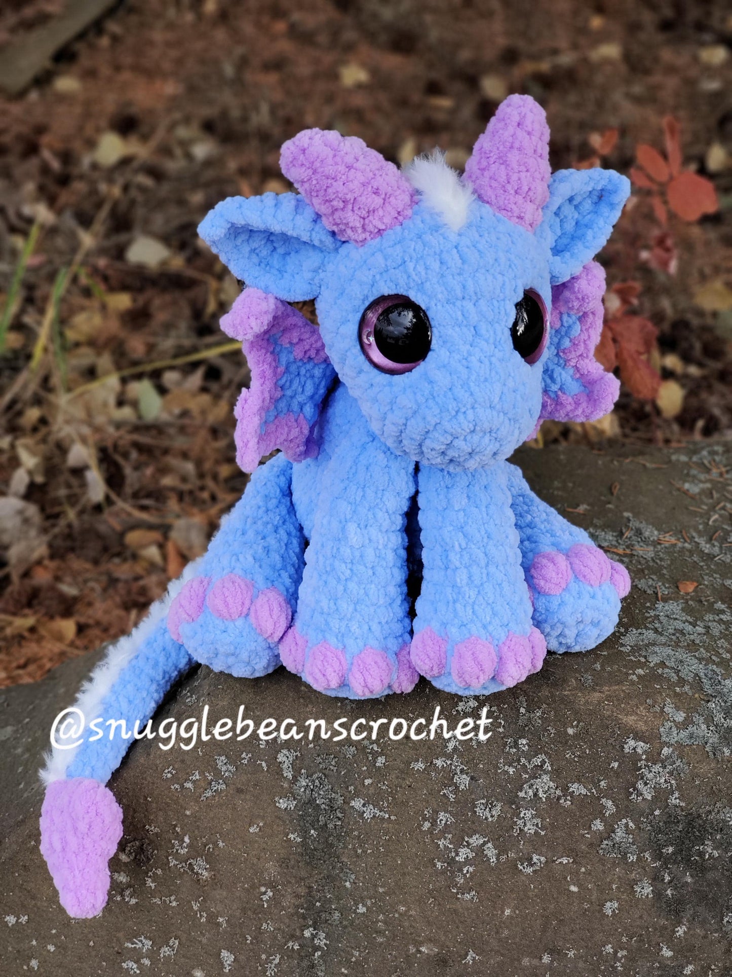 SnuggleBeansCrochet Mini Snuggle Dragons Crochet Pattern 2 in 1 Advanced Beginner PDF