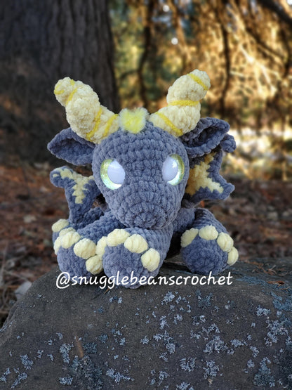 SnuggleBeansCrochet Mini Snuggle Dragons Crochet Pattern 2 in 1 Advanced Beginner PDF