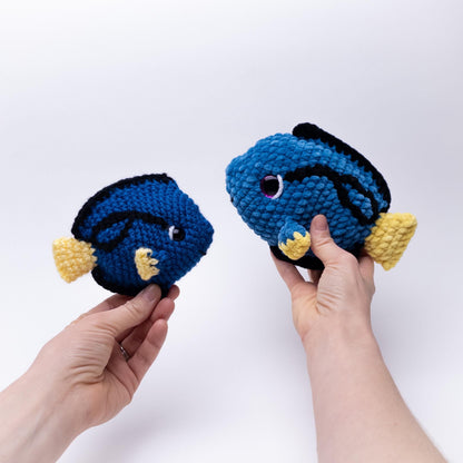 TheresasCrochetShop Beckett the Blue Tang Amigurumi Crochet Pattern PDF
