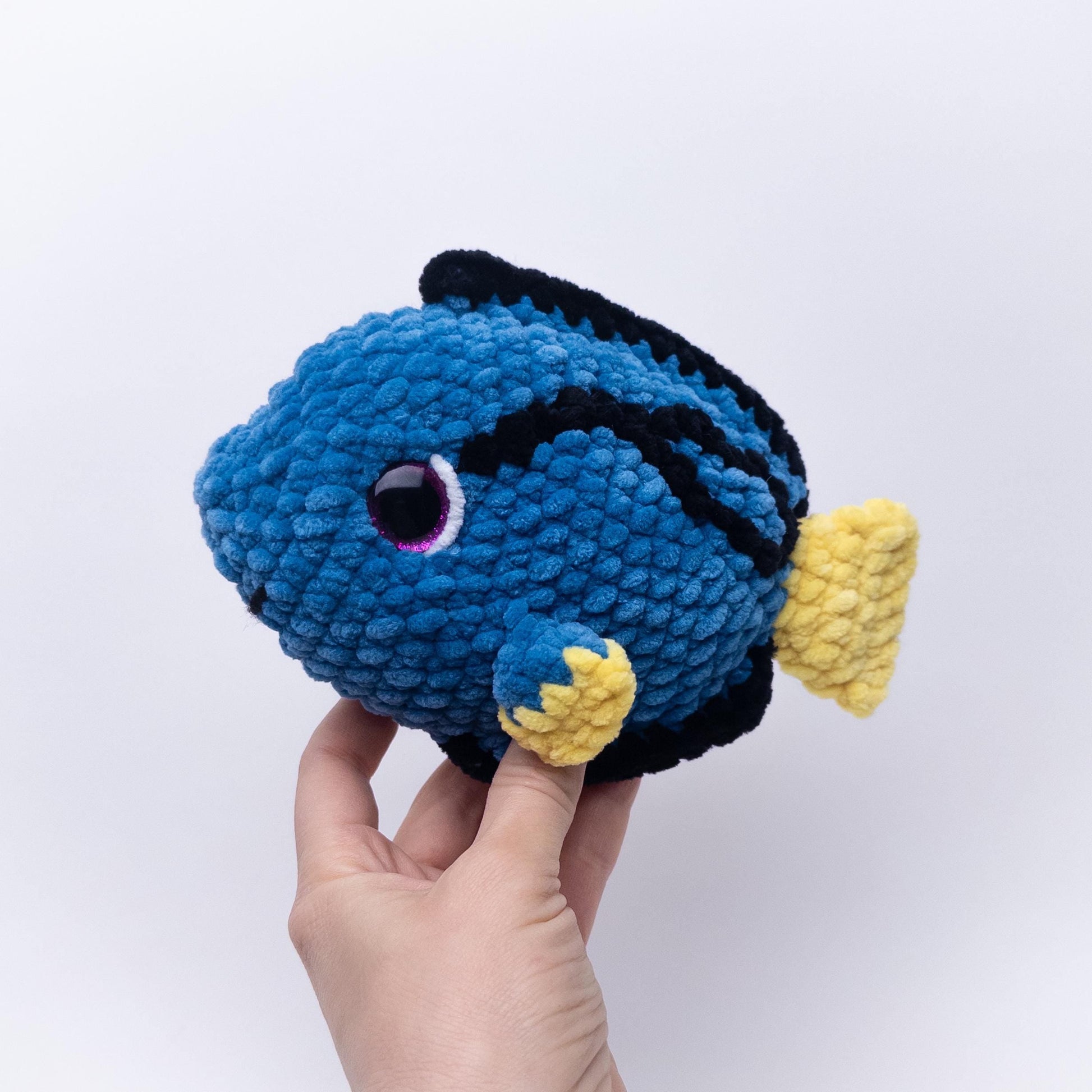 TheresasCrochetShop Beckett the Blue Tang Amigurumi Crochet Pattern PDF