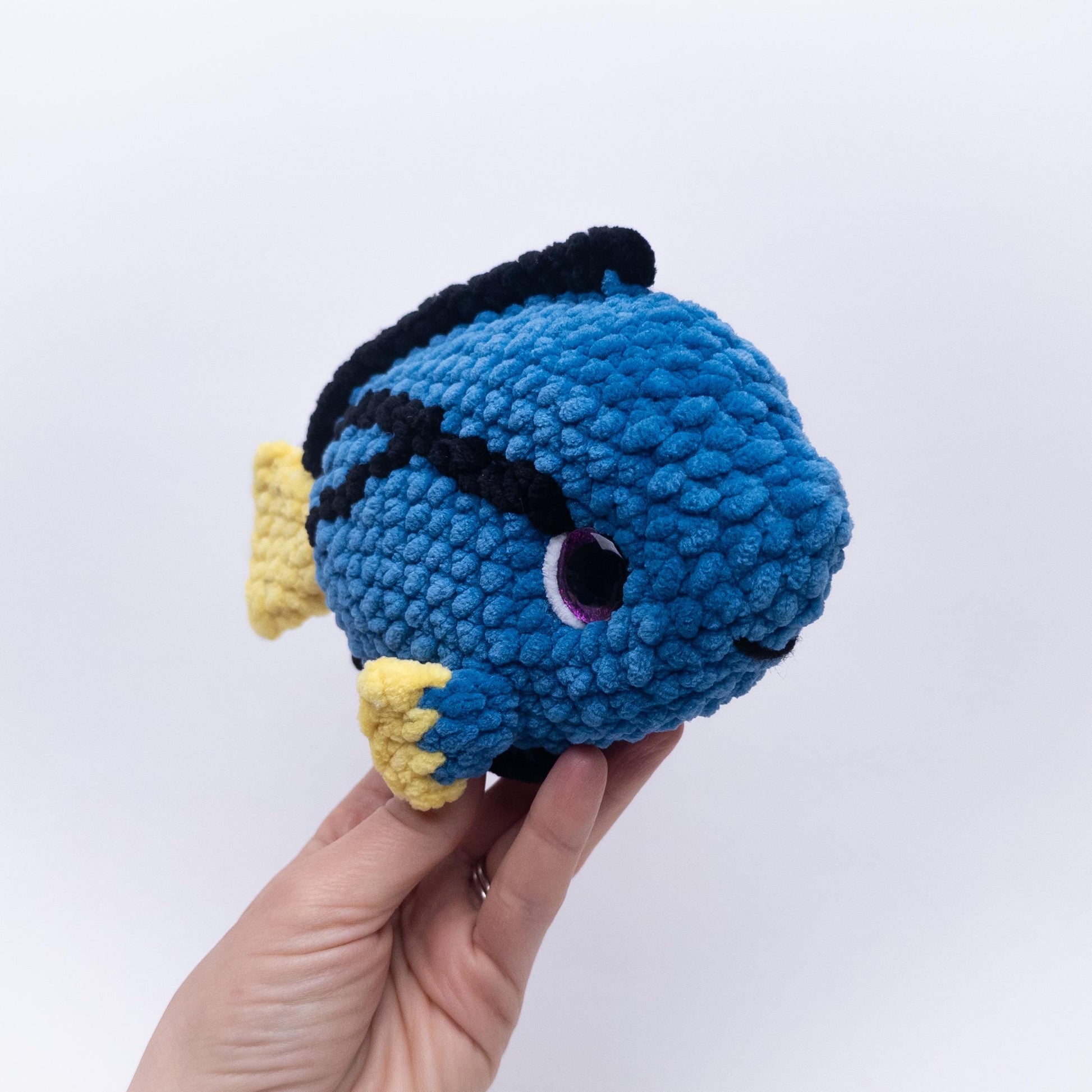 TheresasCrochetShop Beckett the Blue Tang Amigurumi Crochet Pattern PDF
