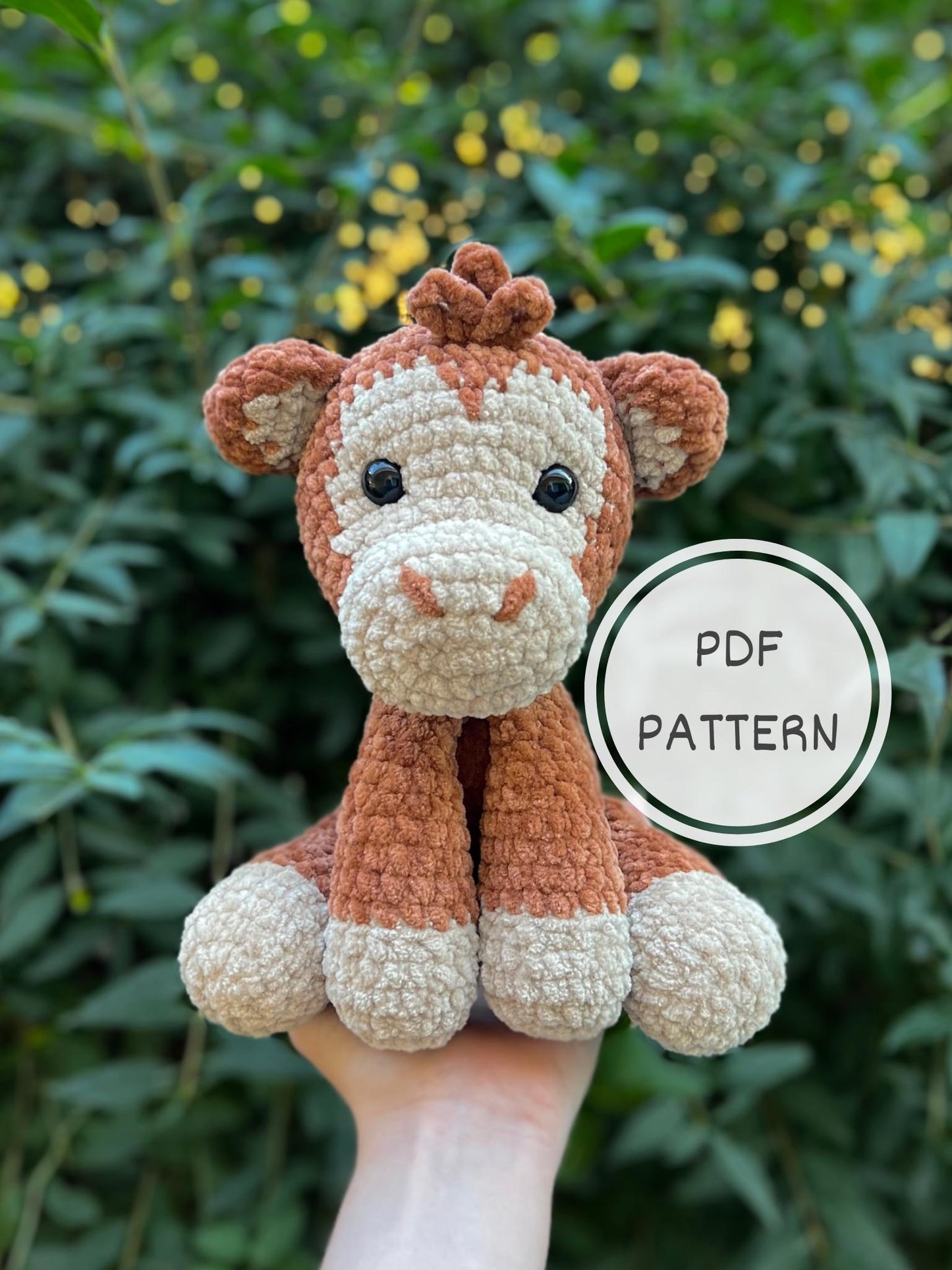 KnotsandSnugglesCo Crochet Sitting Monkey Amigurumi Pattern PDF