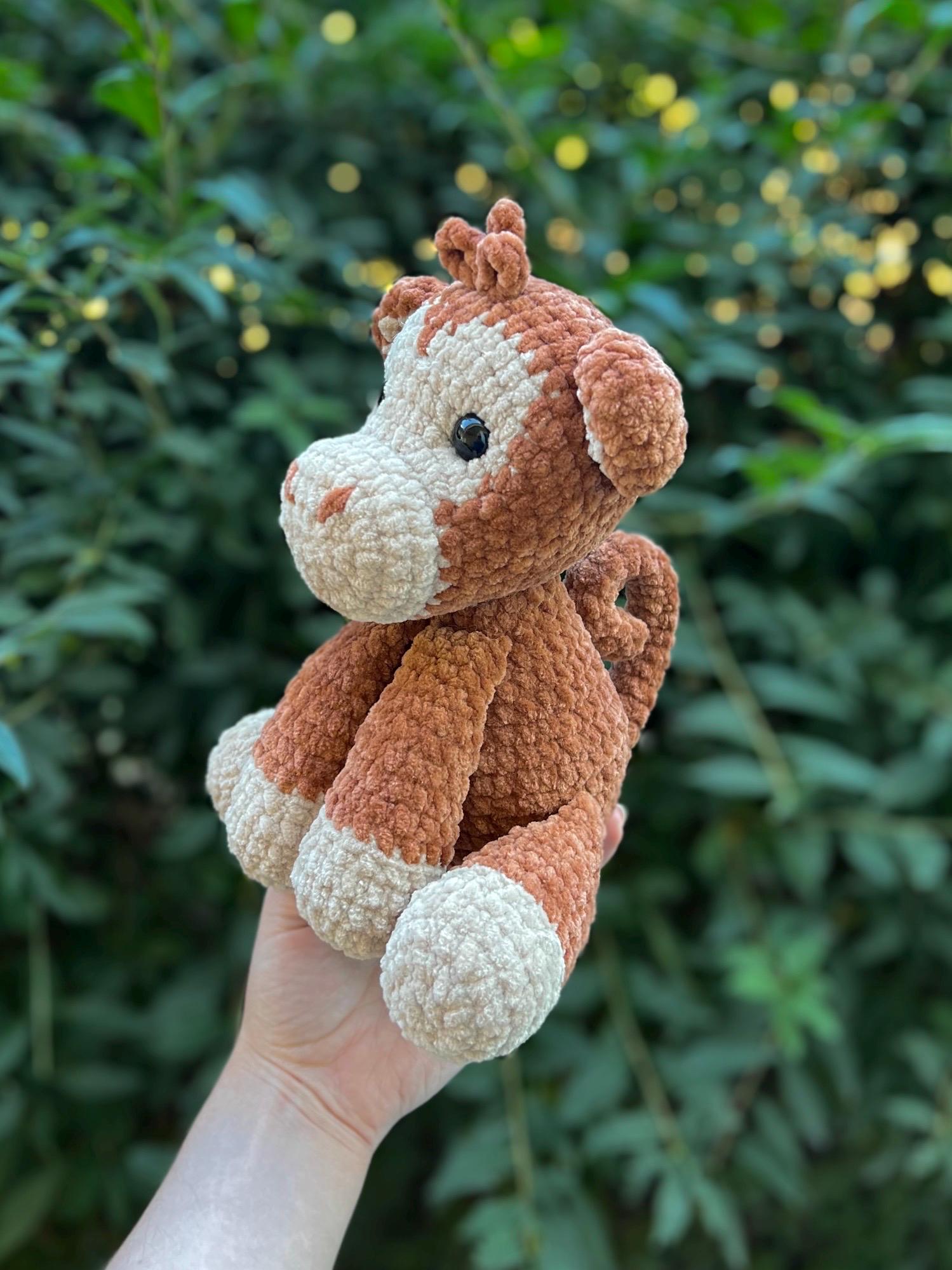KnotsandSnugglesCo Crochet Sitting Monkey Amigurumi Pattern PDF