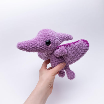 TheresasCrochetShop Plush Petra the Pterodactyl Amigurumi Crochet Pattern PDF