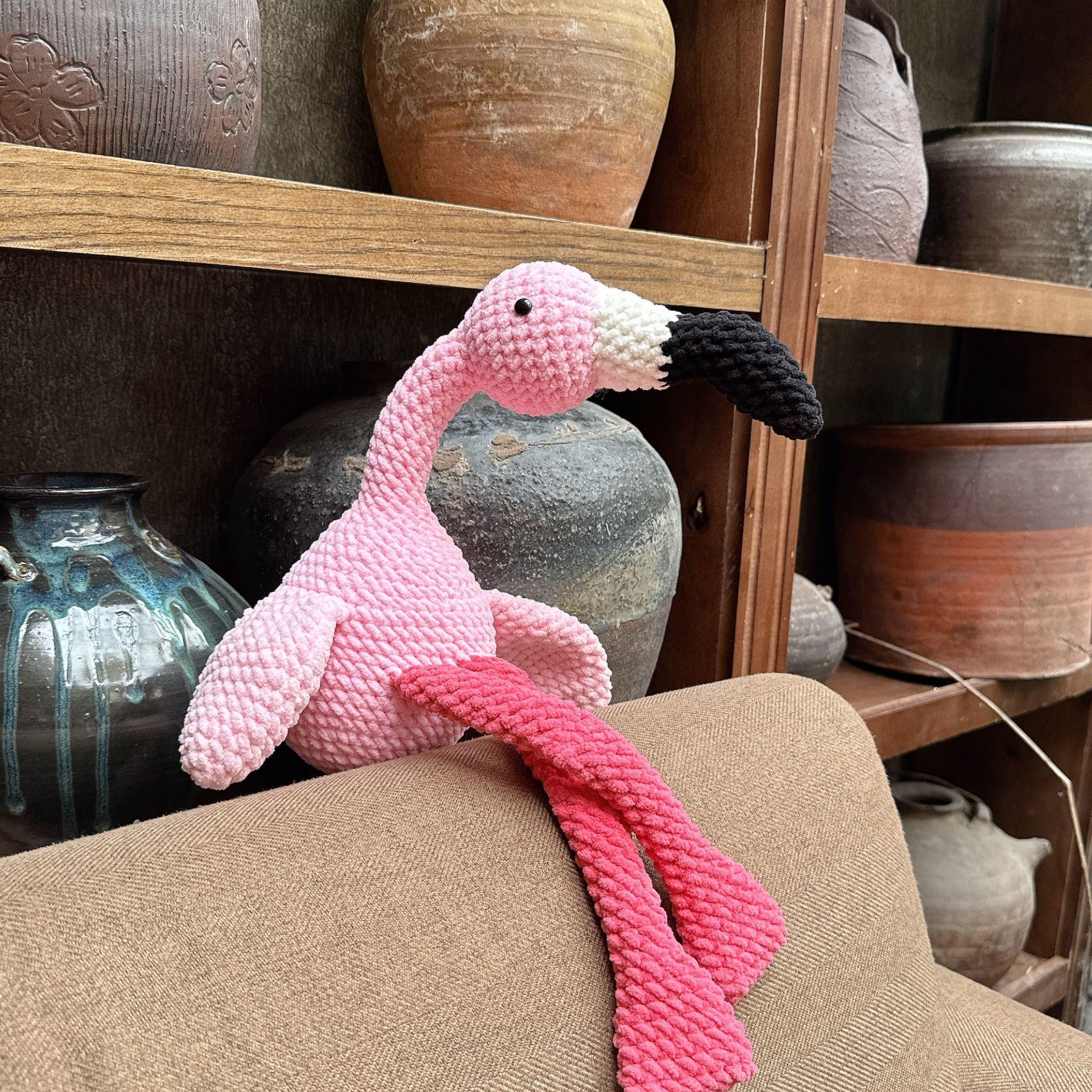 Bedabee Little Flamingo Crochet Pattern Amigurumi PDF Tutorial