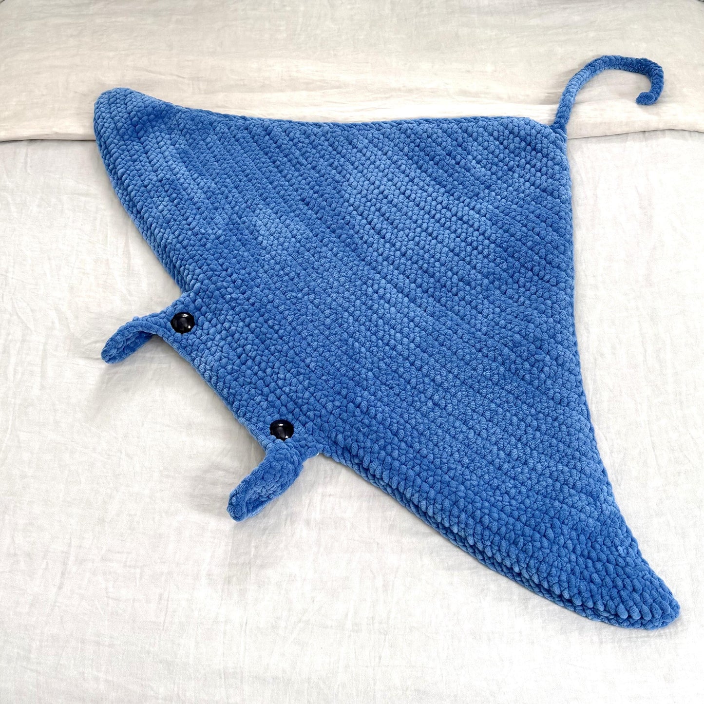 TheresasCrochetShop No-Sew Maverick Manta Ray Amigurumi Crochet Pattern PDF