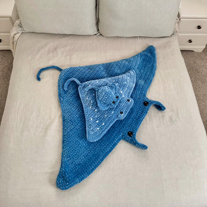 TheresasCrochetShop No-Sew Manta, Mega, and Mini Ray Amigurumi Crochet Pattern Pack PDF