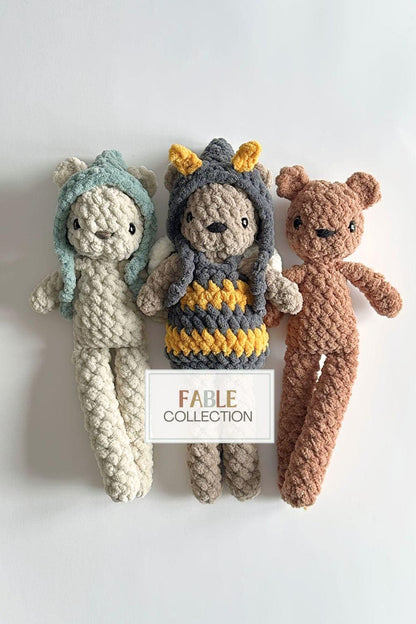 Oak and Marlow Finn Bear + Fairy Mod Crochet Pattern (Fable Collection)