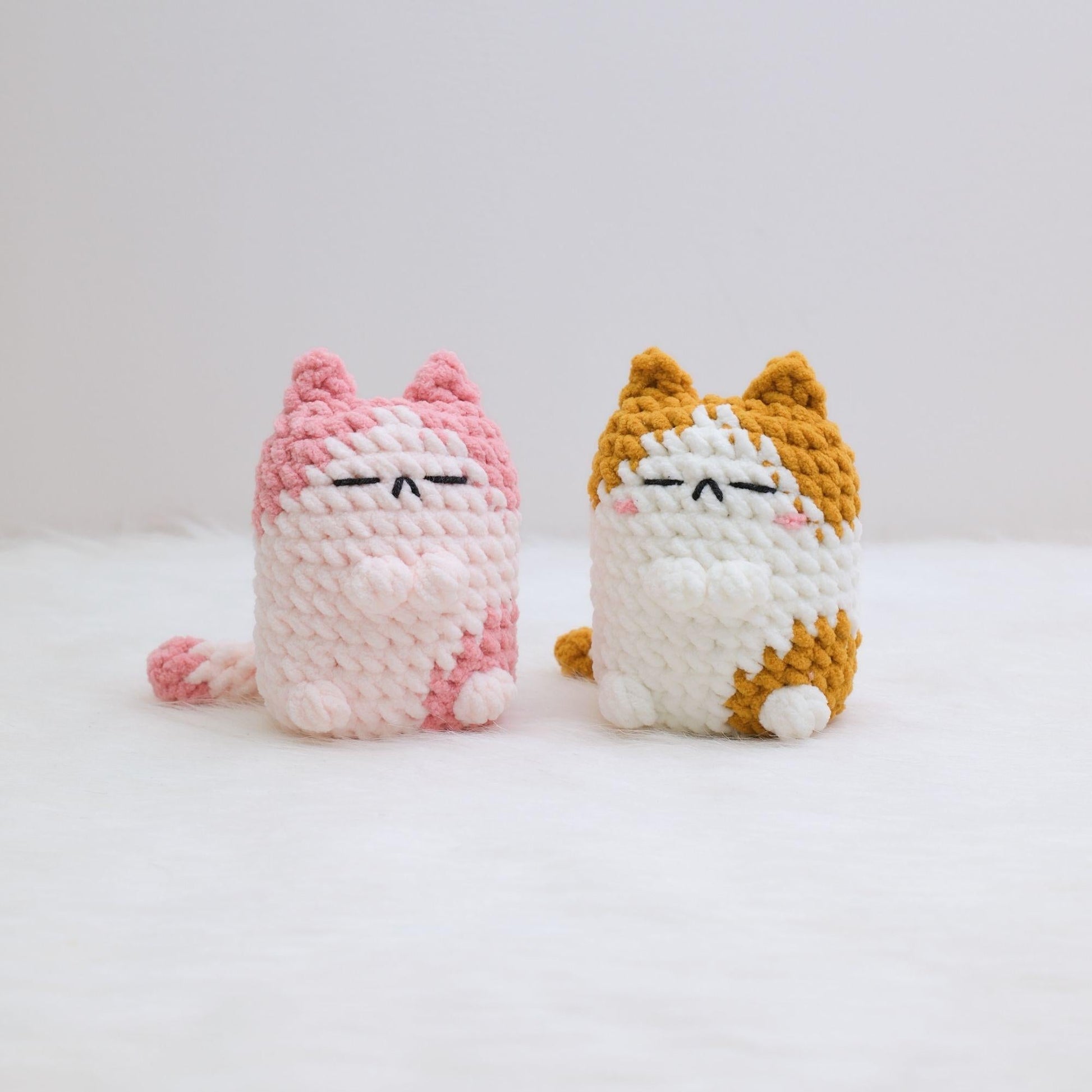Bedabee No-Sew 4-in-1 Pillow Cat Plushies Crochet Pattern Amigurumi PDF Tutorial