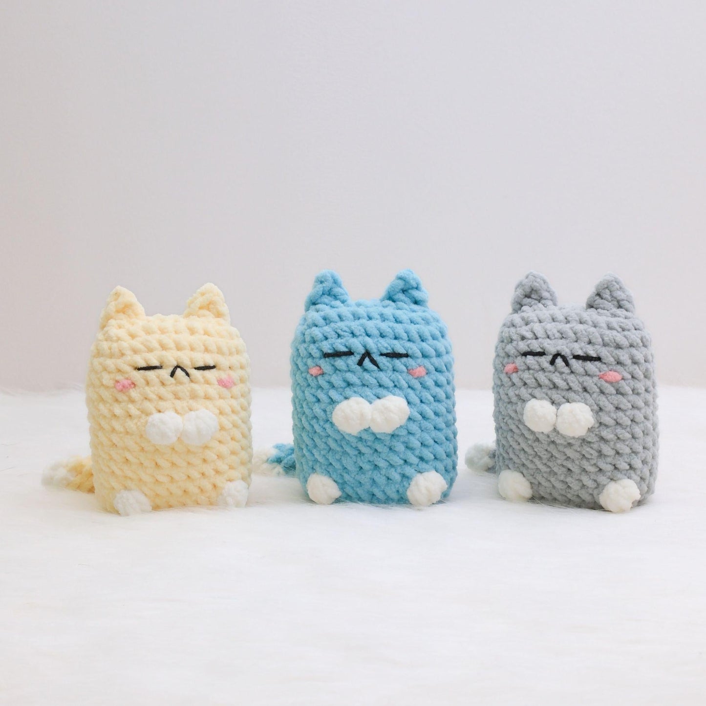 Bedabee No-Sew 4-in-1 Pillow Cat Plushies Crochet Pattern Amigurumi PDF Tutorial