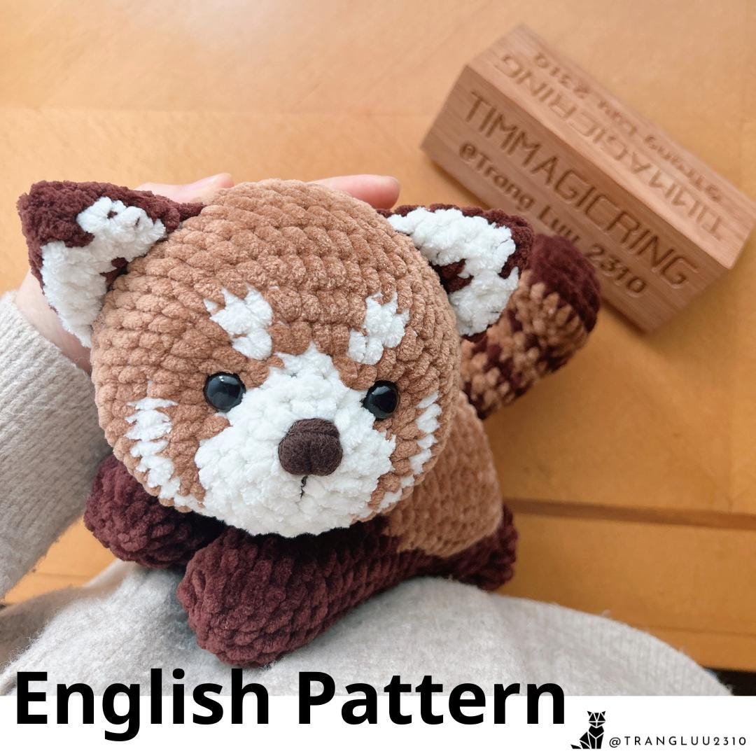 MagicRing Red Panda Crochet Pattern (PDF Pattern)