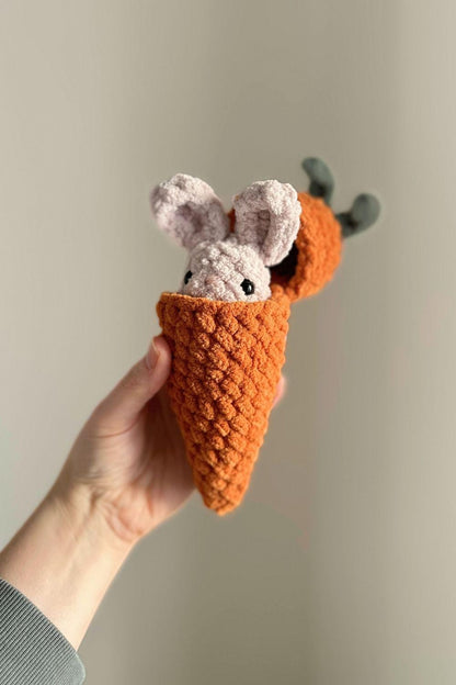 Oak and Marlow Hatching Carrot Crochet Pattern