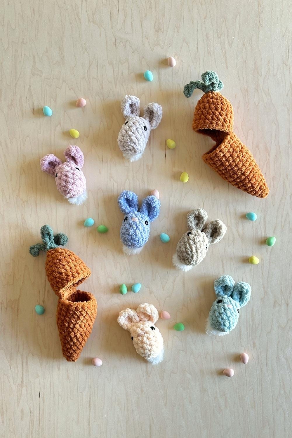 Oak and Marlow Hatching Carrot Crochet Pattern
