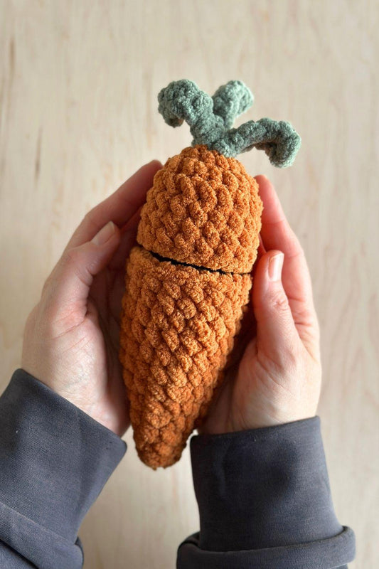 Oak and Marlow Hatching Carrot Crochet Pattern