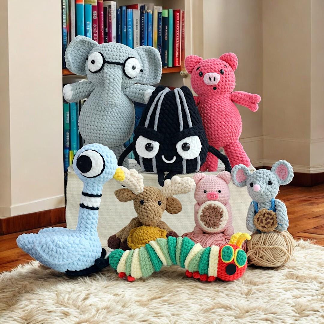 Hooktasyy 8-in-1 America ChildrenBooks Crochet Pattern Bundle PDF