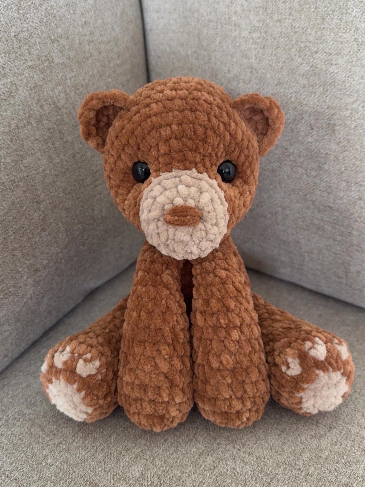 KnotsandSnugglesCo Koda the Bear Amigurumi Crochet Pattern PDF