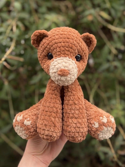 KnotsandSnugglesCo Koda the Bear Amigurumi Crochet Pattern PDF