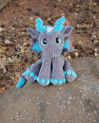 SnuggleBeansCrochet Mini Snuggle Dragons Crochet Pattern 2 in 1 Advanced Beginner PDF