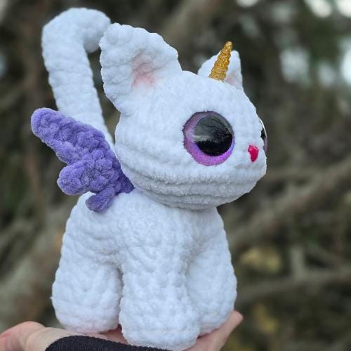 SnuggleBeansCrochet Tinker the Unikitty Crochet Pattern Customizable Amigurumi PDF