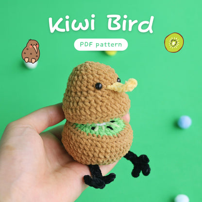 Hooktasyy Little Kiwi Bird Crochet Pattern PDF