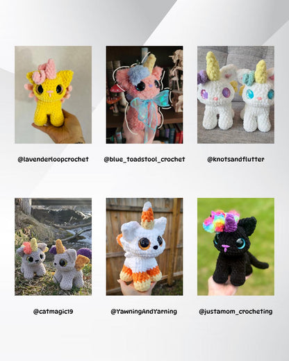 SnuggleBeansCrochet Tinker the Unikitty Crochet Pattern Customizable Amigurumi PDF