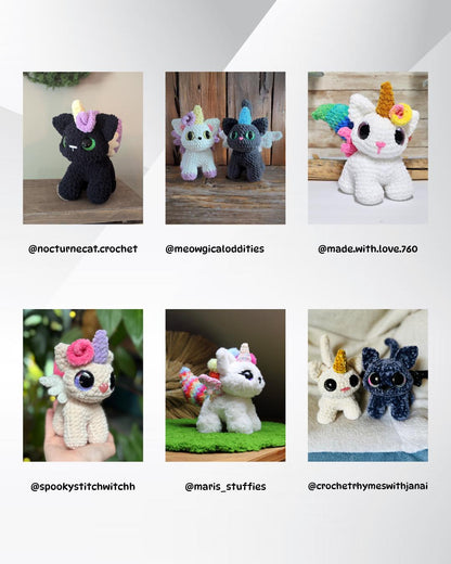 SnuggleBeansCrochet Tinker the Unikitty Crochet Pattern Customizable Amigurumi PDF