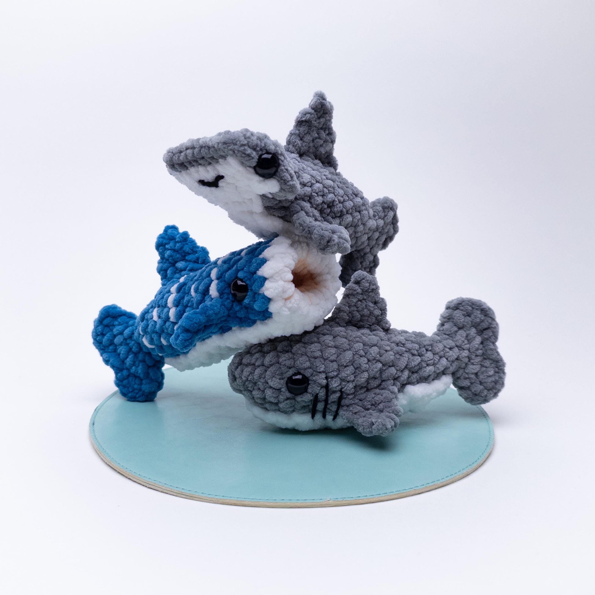 TheresasCrochetShop 3 Mini Shark Amigurumi Crochet Pattern PDF