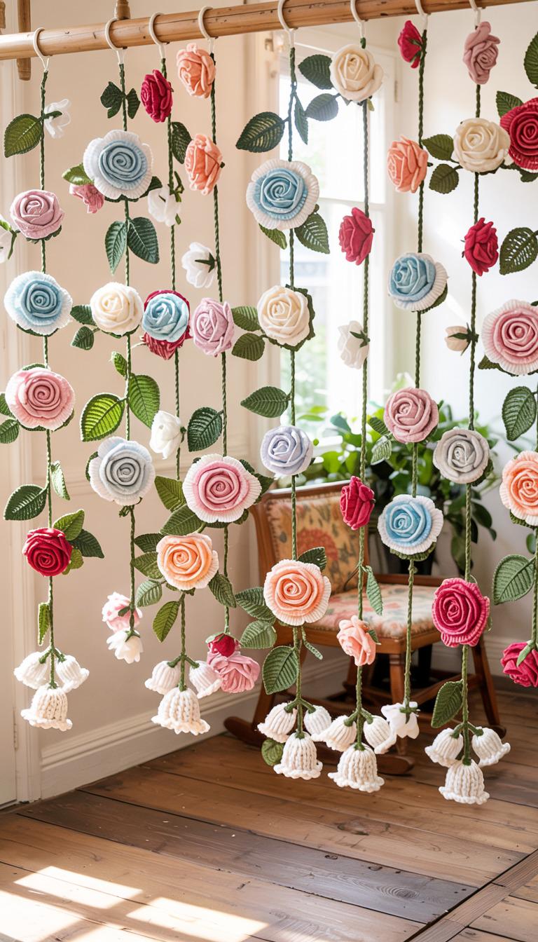 Hooktasyy 2-in-1 Flower Curtain Crochet Pattern English PDF