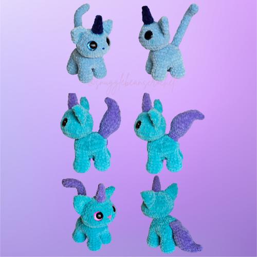 SnuggleBeansCrochet Tinker the Unikitty Crochet Pattern Customizable Amigurumi PDF