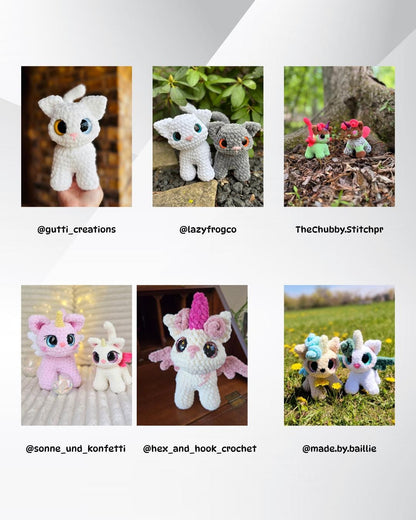 SnuggleBeansCrochet Tinker the Unikitty Crochet Pattern Customizable Amigurumi PDF