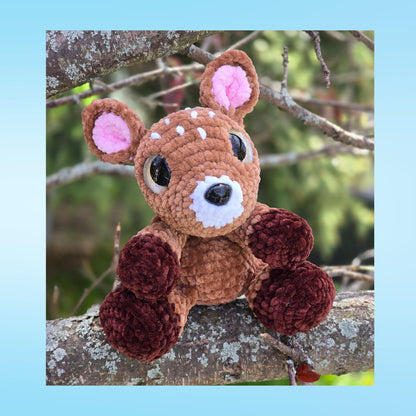 SnuggleBeansCrochet Dory the Deer Crochet Pattern Intermediate Low-Sew PDF