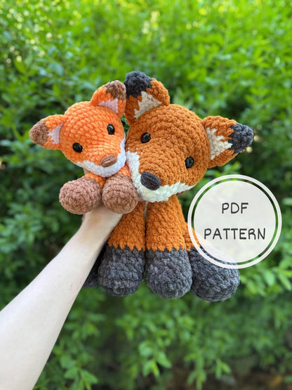 KnotsandSnugglesCo Ember the Fox Crochet Pattern PDF