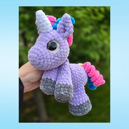 SnuggleBeansCrochet Dippy Dino Darth Dragon Una Unicorn Crochet Pattern Bundle Sploot Series PDF