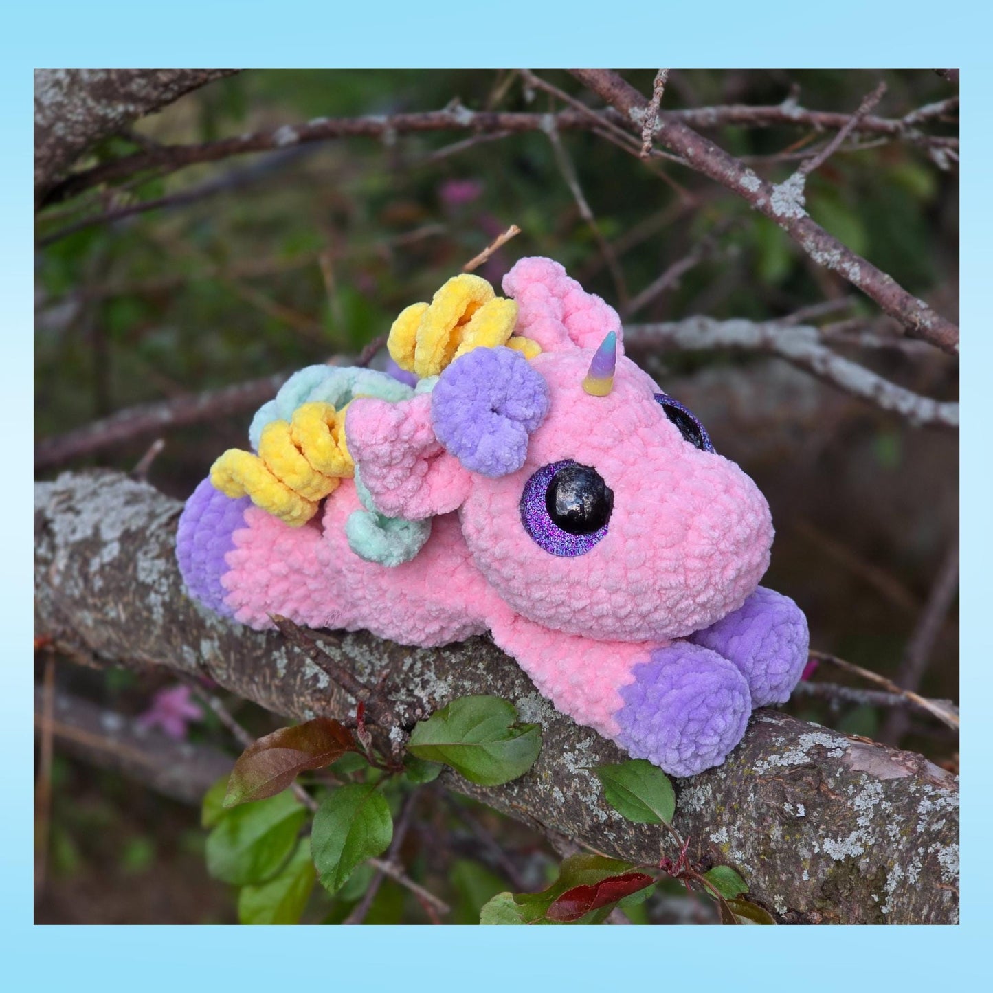 SnuggleBeansCrochet Dippy Dino Darth Dragon Una Unicorn Crochet Pattern Bundle Sploot Series PDF