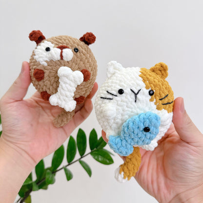 Bedabee Mochi Animal Crochet Pattern Bundle Cat Dog Bunny Amigurumi PDF Tutorial
