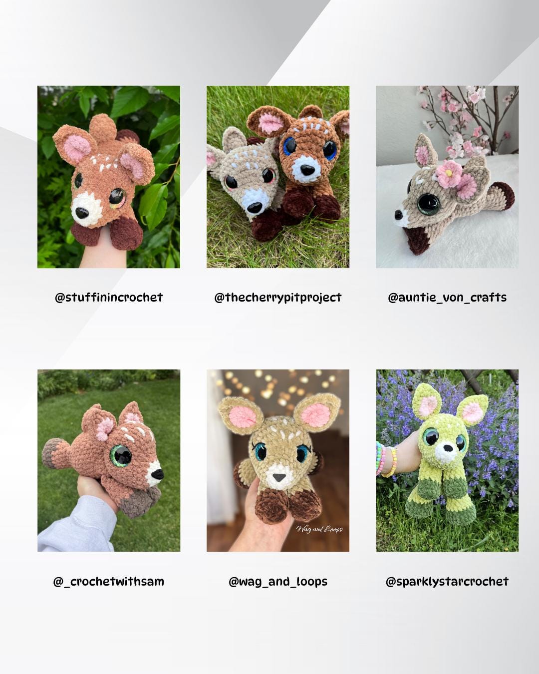 SnuggleBeansCrochet Dory the Deer Crochet Pattern Intermediate Low-Sew PDF