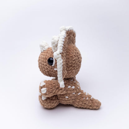 TheresasCrochetShop Theodore the Triceratops Amigurumi Crochet Pattern PDF