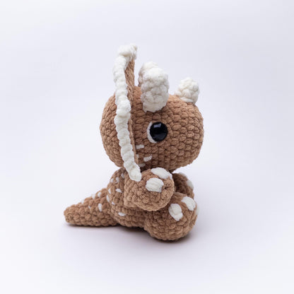 TheresasCrochetShop Theodore the Triceratops Amigurumi Crochet Pattern PDF