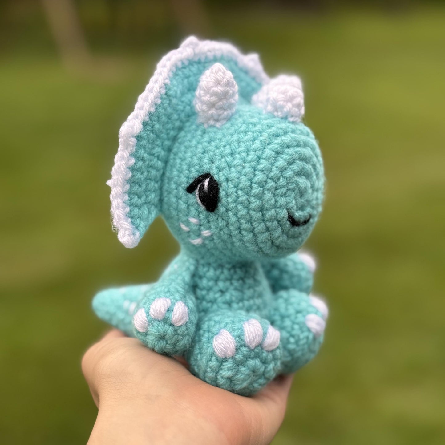 TheresasCrochetShop Theodore the Triceratops Amigurumi Crochet Pattern PDF