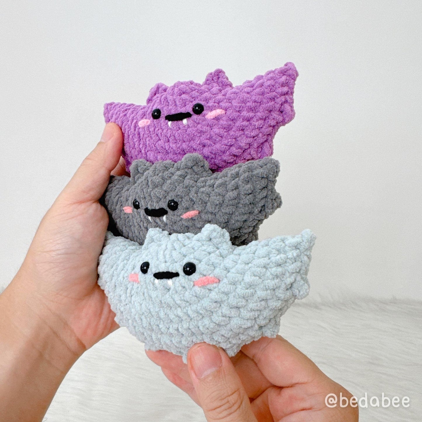 Bedabee No-Sew Little Bat Crochet Pattern Bundle Amigurumi PDF Tutorial