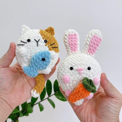 Bedabee Mochi Animal Crochet Pattern Bundle Cat Dog Bunny Amigurumi PDF Tutorial