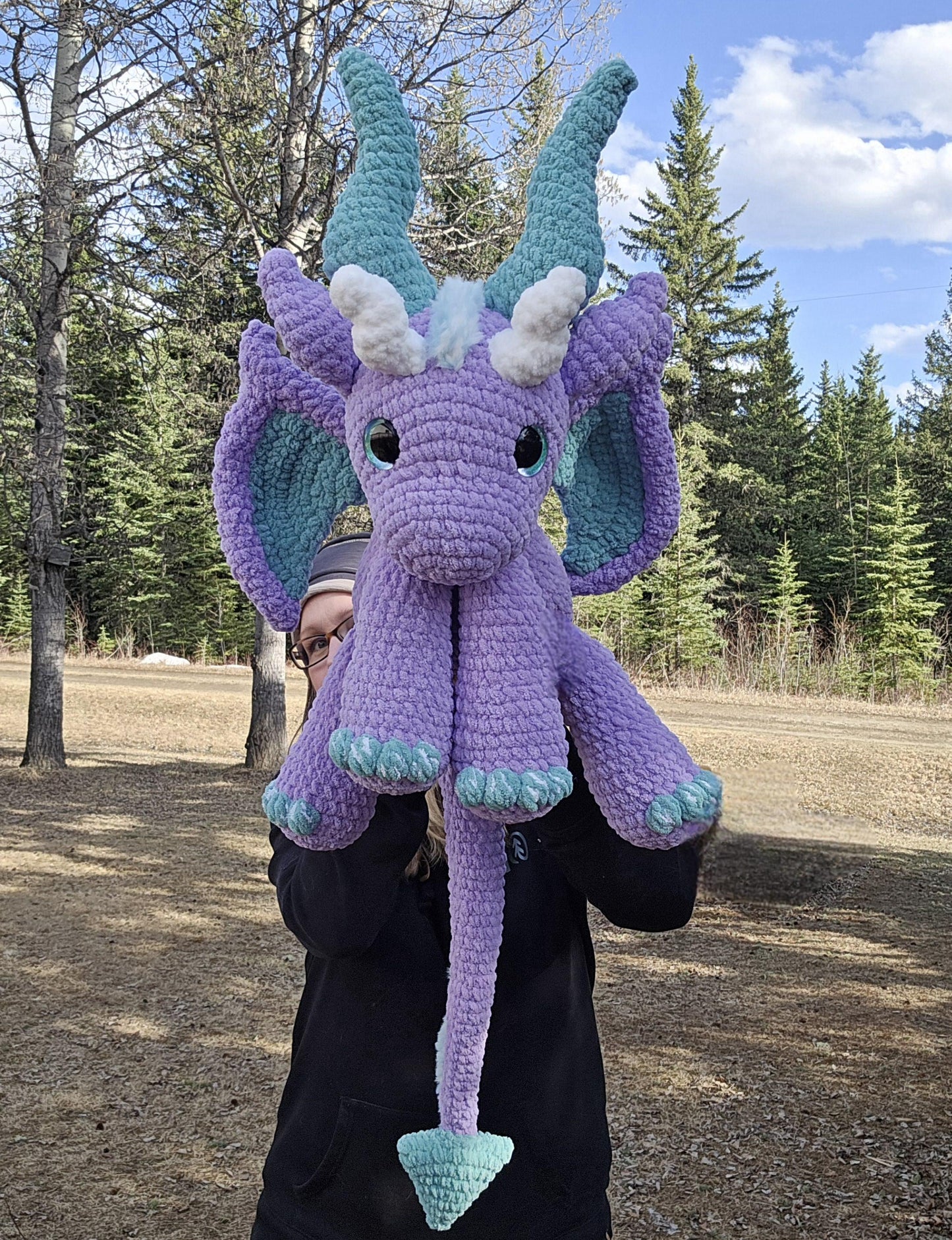 SnuggleBeansCrochet Crochet Wings for Original Snuggle Dragon Add-on PDF Pattern
