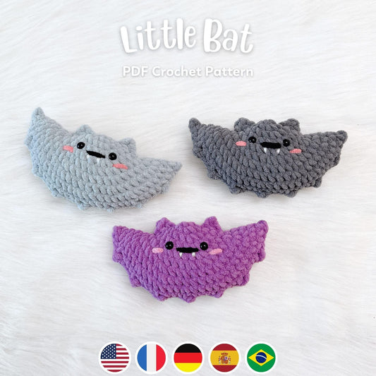 Bedabee No-Sew Little Bat Crochet Pattern Bundle Amigurumi PDF Tutorial