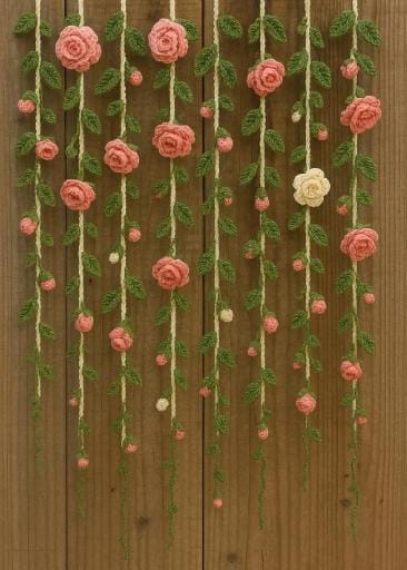 Hooktasyy 8-in-1 Flower Curtain Crochet Pattern PDF