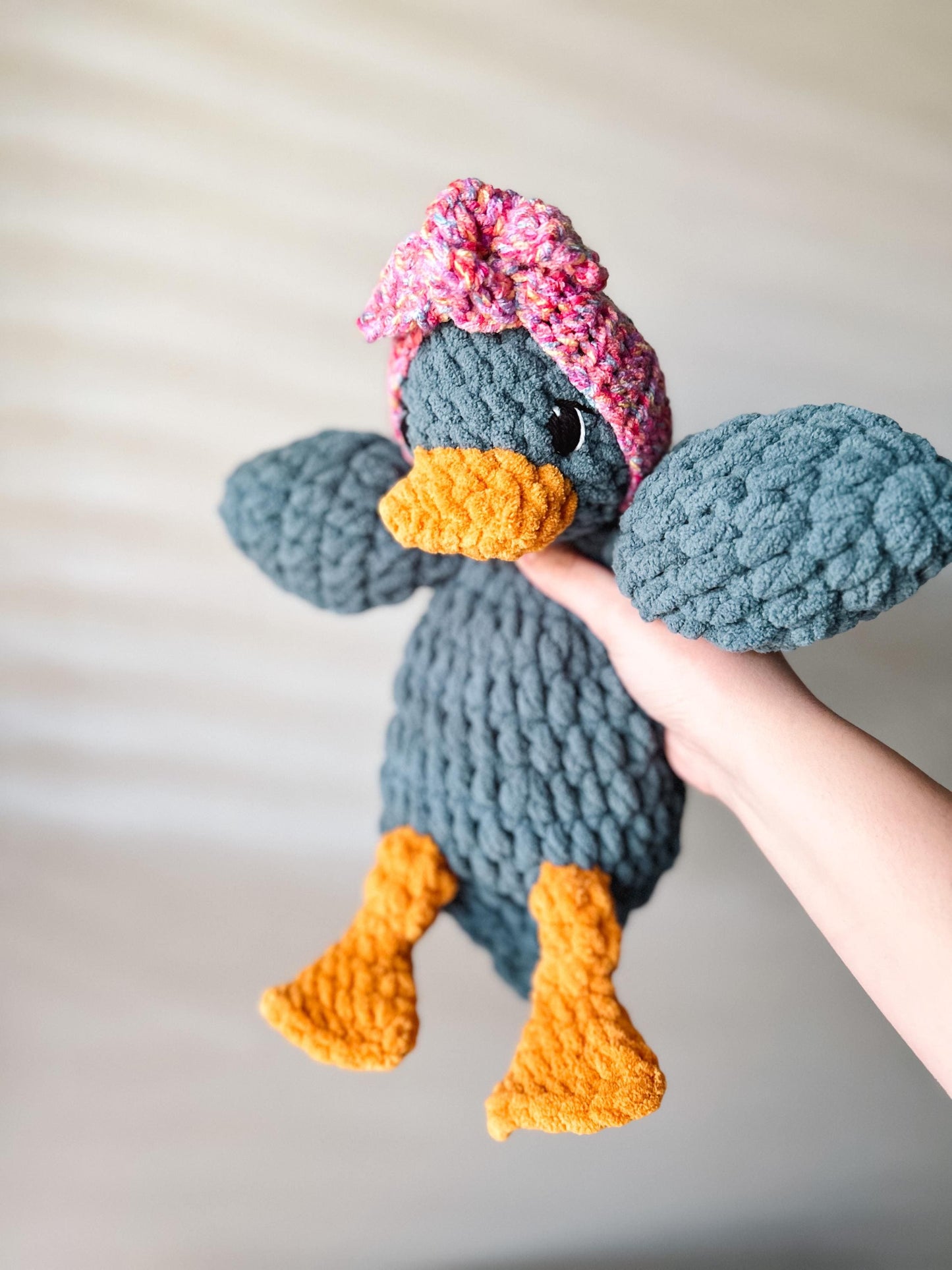 Della Duck Lovey Crochet Pattern: Low Sew Amigurumi (PDF Pattern)