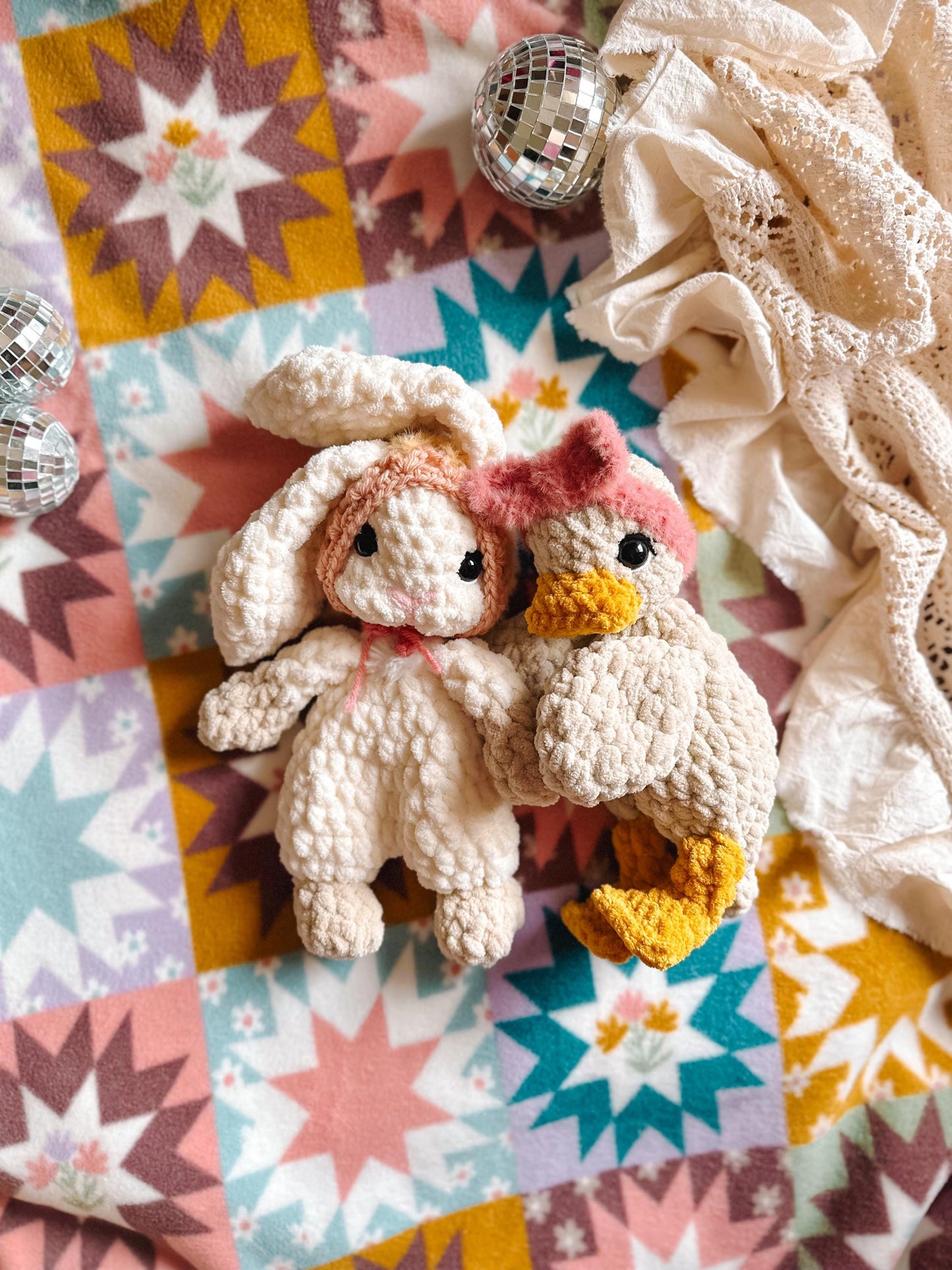Della Duck Lovey Crochet Pattern: Low Sew Amigurumi (PDF Pattern)