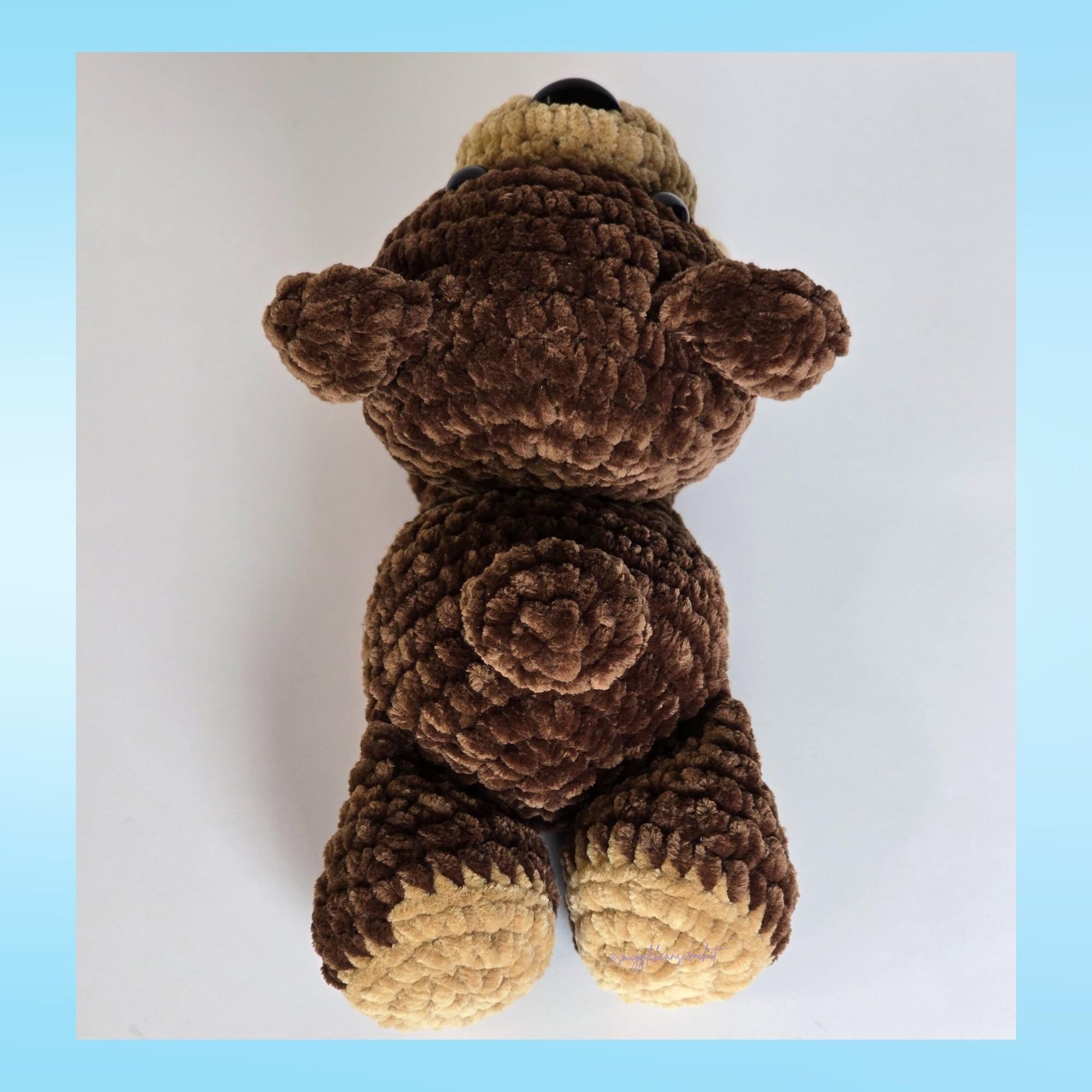 SnuggleBeansCrochet Berry the Bear Crochet Pattern Sploot Series PDF