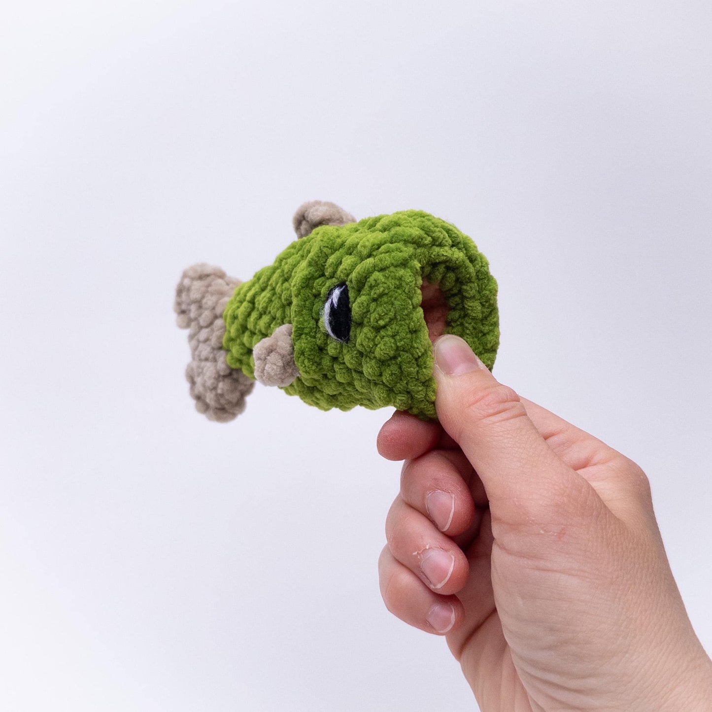 TheresasCrochetShop No-Sew Baby Bass with Worm Amigurumi Crochet Pattern PDF